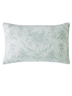 Laura Ashley|Laura Ashley set van 2 Tuileries 100% katoenen kussenslopen Saliegroen