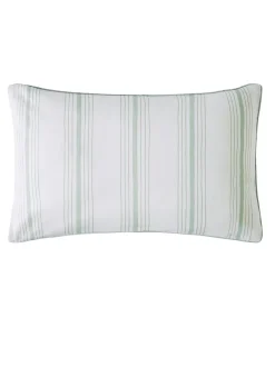 Laura Ashley|Laura Ashley set van 2 Tuileries 100% katoenen kussenslopen Saliegroen