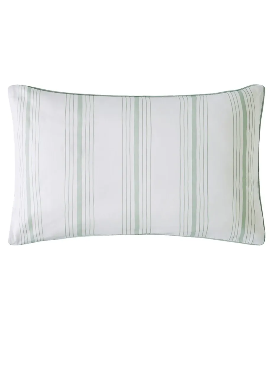 Laura Ashley|Laura Ashley set van 2 Tuileries 100% katoenen kussenslopen Saliegroen