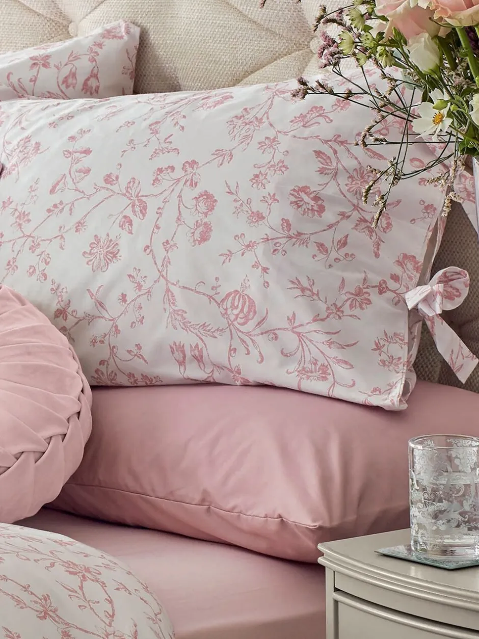 Laura Ashley|Merkbeddengoed|Laura Ashley set van 200-draads Aria dekbedovertrek en kussensloop