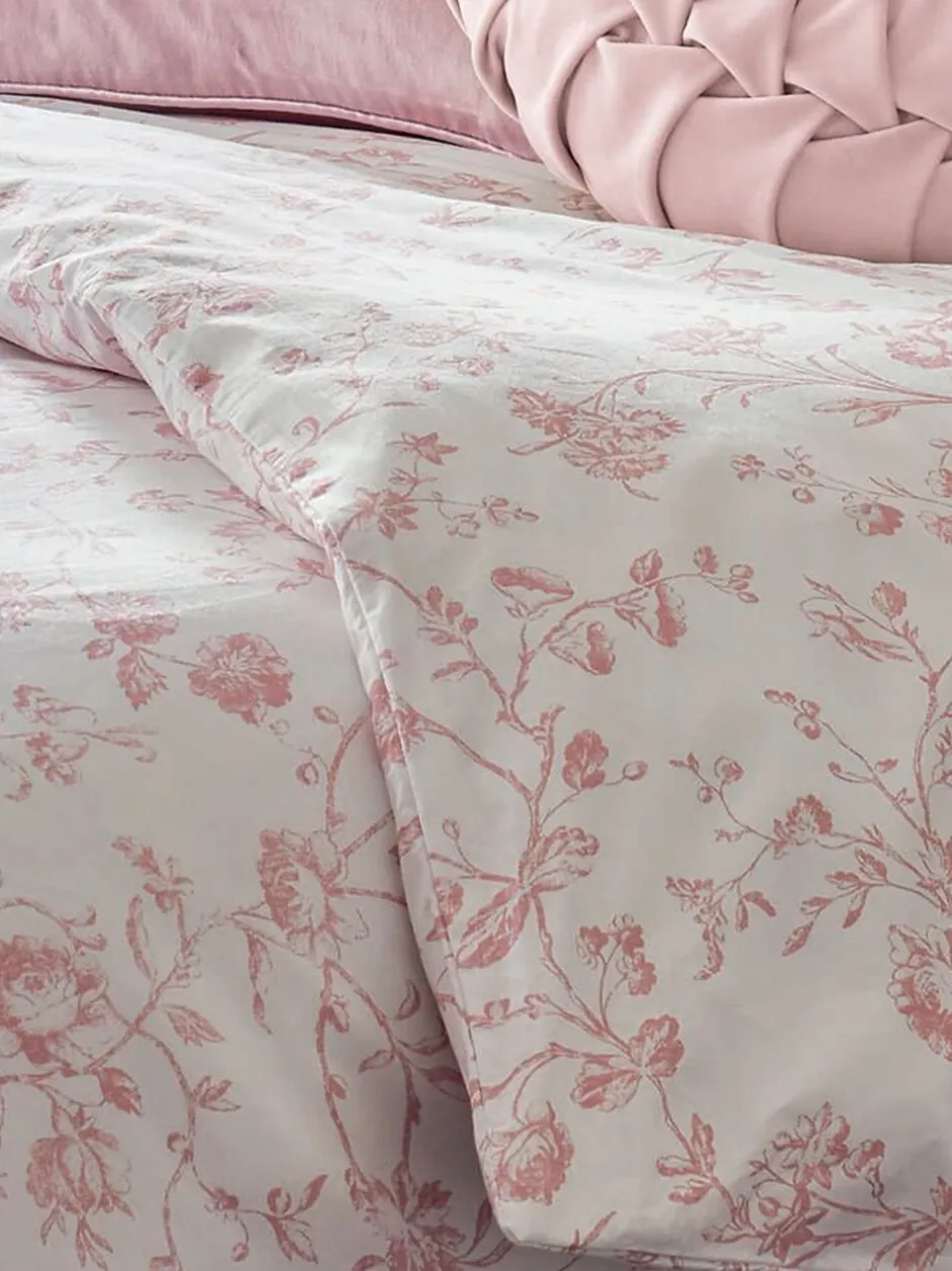 Laura Ashley|Merkbeddengoed|Laura Ashley set van 200-draads Aria dekbedovertrek en kussensloop