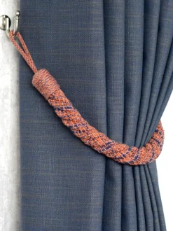 Gordijnroedes En -Accessoires*Laura Ashley set van twee Felton touwbandjes met strik aan de achterkant