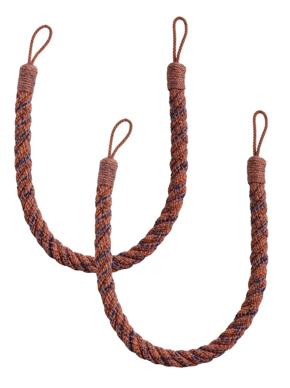 Gordijnroedes En -Accessoires*Laura Ashley set van twee Felton touwbandjes met strik aan de achterkant