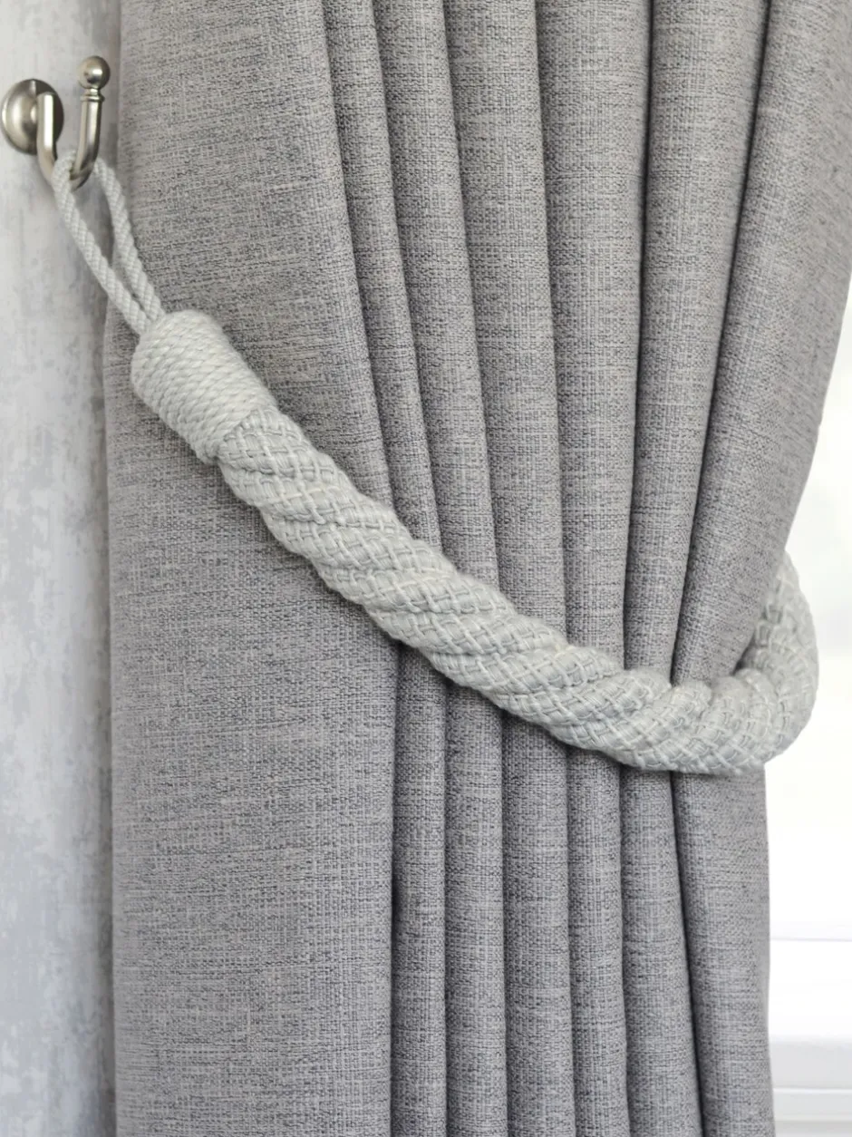 Gordijnroedes En -Accessoires*Laura Ashley set van twee Felton touwbandjes met strik aan de achterkant