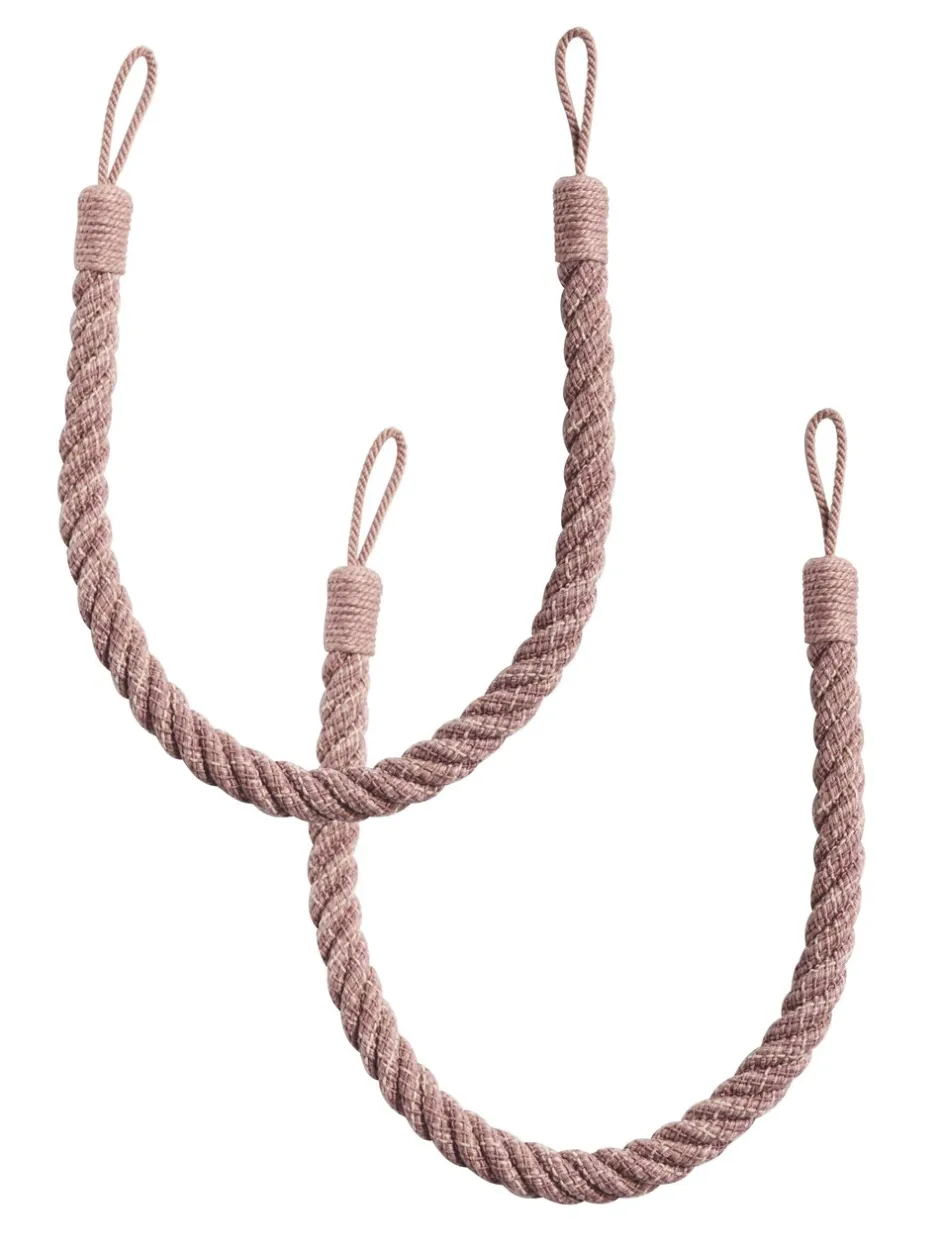 Gordijnroedes En -Accessoires*Laura Ashley set van twee Felton touwbandjes met strik aan de achterkant