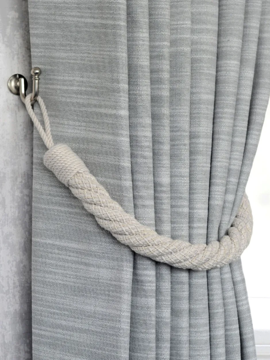 Gordijnroedes En -Accessoires*Laura Ashley set van twee Felton touwbandjes met strik aan de achterkant