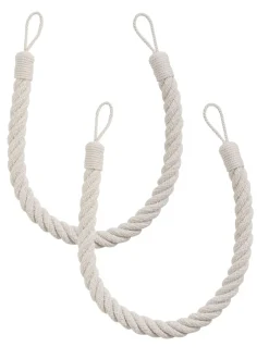 Gordijnroedes En -Accessoires*Laura Ashley set van twee Felton touwbandjes met strik aan de achterkant