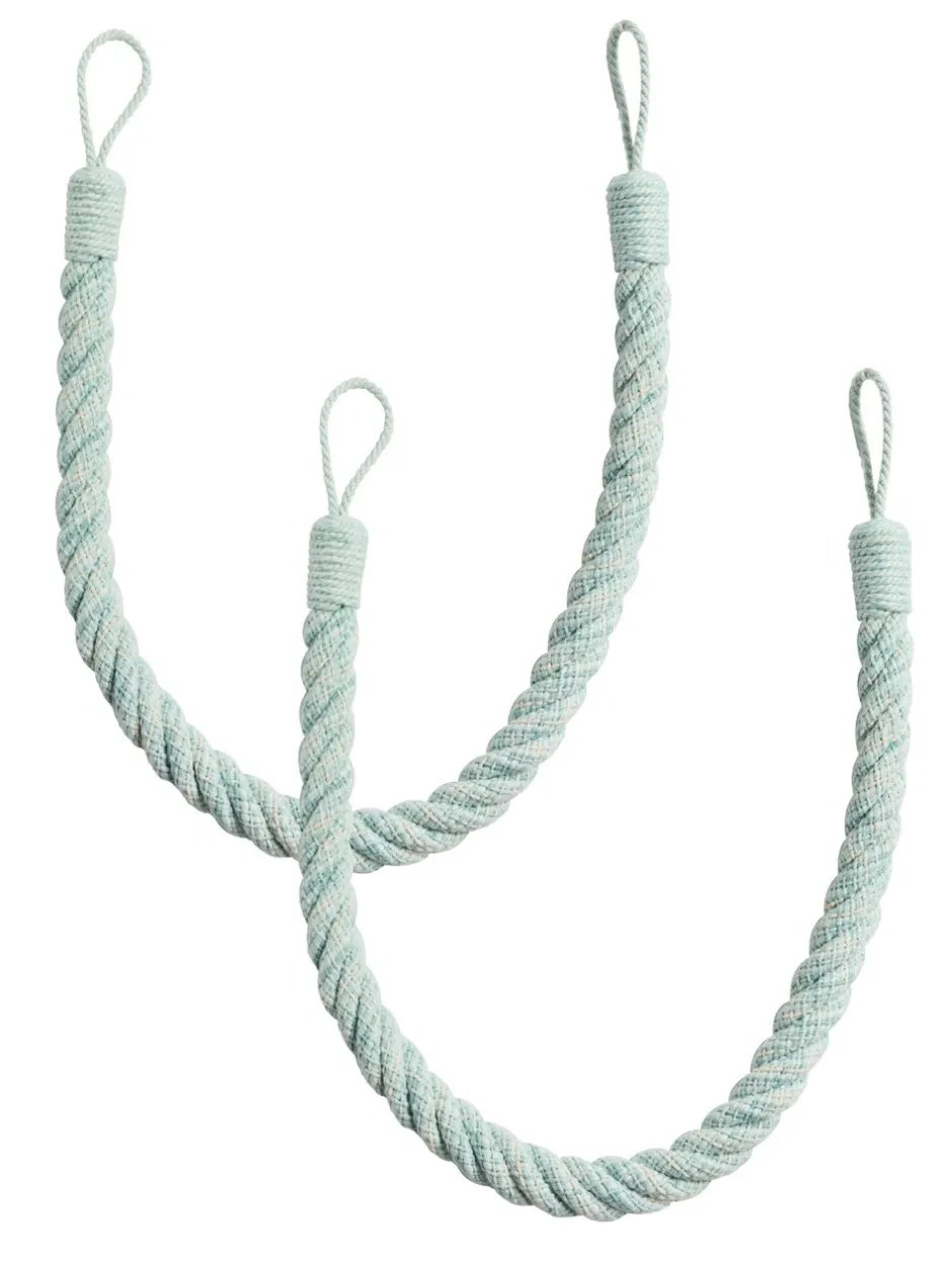 Gordijnroedes En -Accessoires|Laura Ashley set van twee Felton touwbandjes met strik aan de achterkant