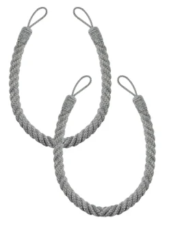 Gordijnroedes En -Accessoires|Laura Ashley set van twee Felton touwbandjes met strik aan de achterkant