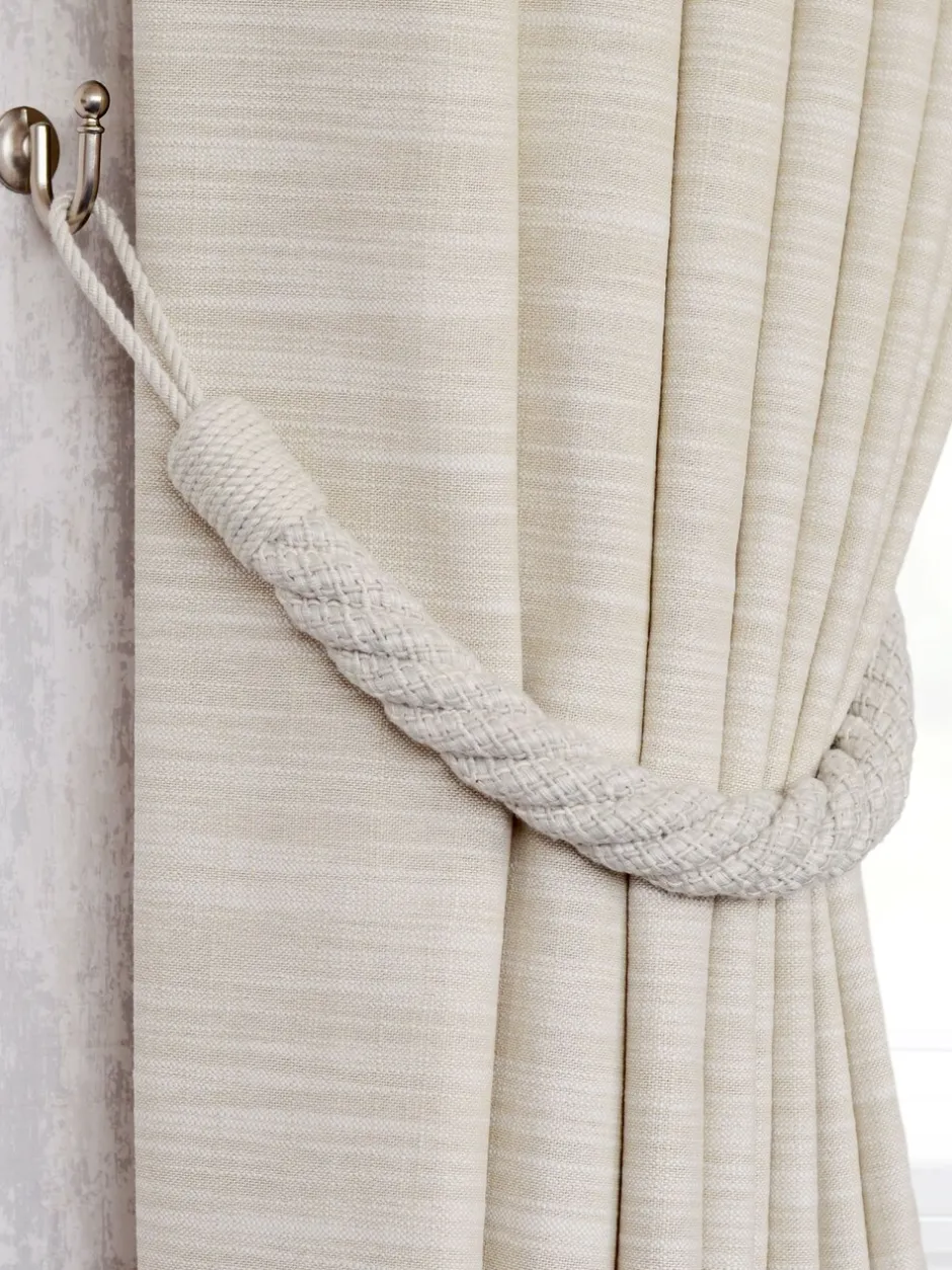 Gordijnroedes En -Accessoires*Laura Ashley set van twee Felton touwbandjes met strik aan de achterkant