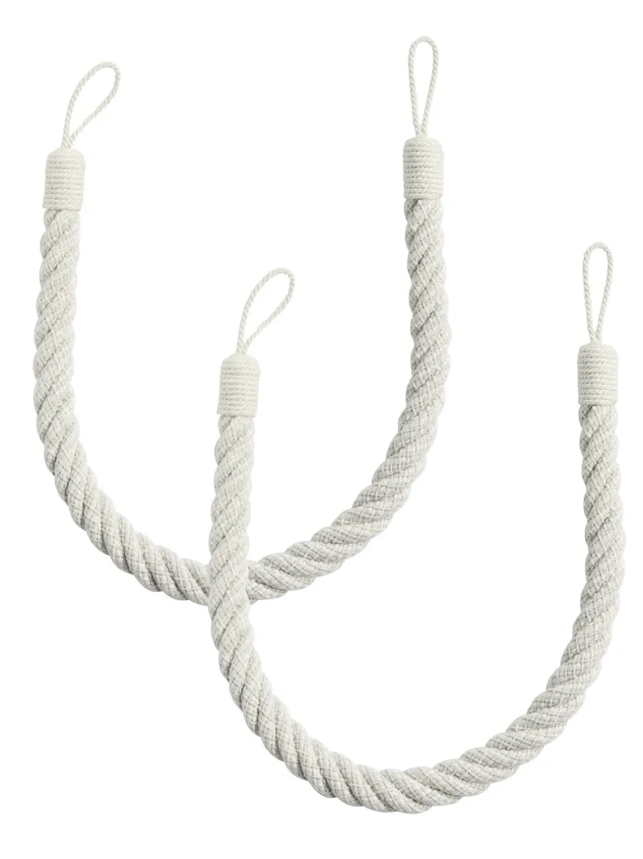 Gordijnroedes En -Accessoires*Laura Ashley set van twee Felton touwbandjes met strik aan de achterkant