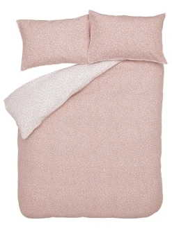 Laura Ashley|Merkbeddengoed*Laura Ashley Supersoft 100% Brushed Cotton Campion Duvet Cover and Pillowcase Set Poederroze