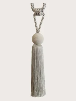Gordijnroedes En -Accessoires*Laura Ashley Theodora gordijnhouder met kwastjes Duifgrijs