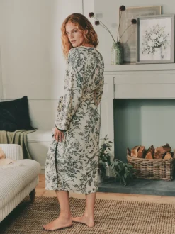 Badjassen*Laura Ashley Viscose Robe