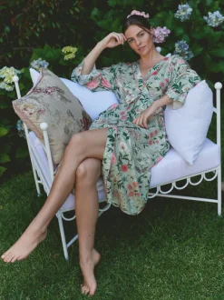Badjassen|Laura Ashley Viscose Robe