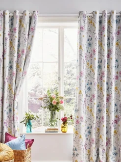 Laura Ashley|Gordijnen|Laura Ashley Wild Meadow Eyelet Lined Curtains
