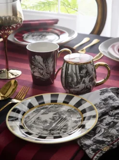 Mokken En Koppen*Laurence Llewelyn-Bowen Festivo Porcelain Mug & Tray Set