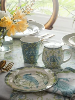 Eetservies En Pastaschalen*Laurence Llewelyn-Bowen Palm Court Porcelain Side Plate Set