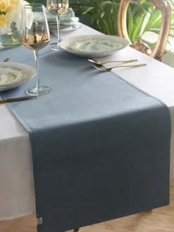 Tafellinnen En Placemats |Laurence Llewelyn-Bowen Palm Print Court tafelloper van 100% katoen