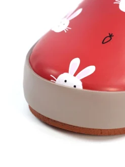 Laarzen|Lazy Dogz Red Bunny Design Toddler Wellingtons