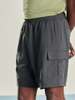 Shorts|Next - Active cargo gym trainingshorts Leisteen grijs
