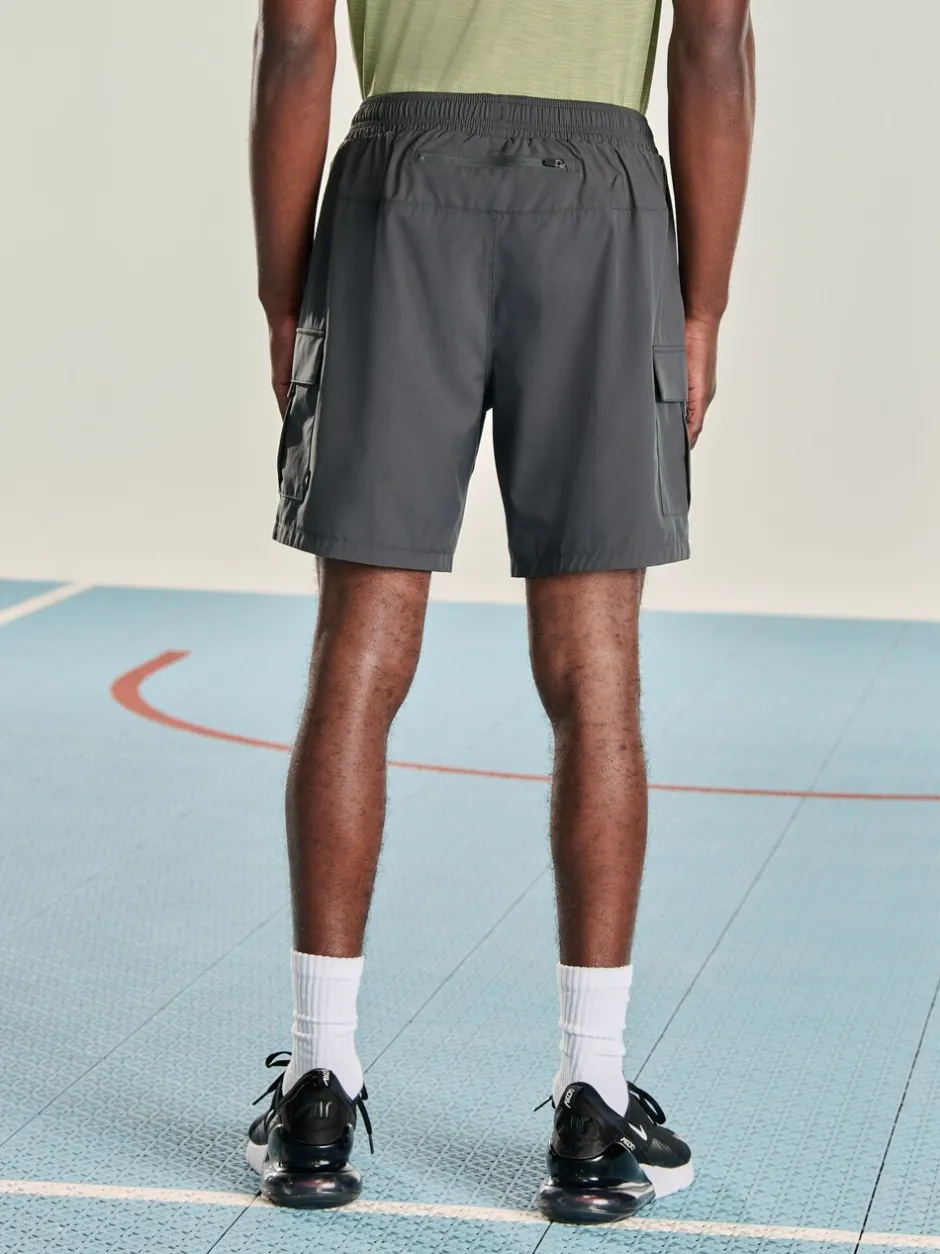 Shorts|Next - Active cargo gym trainingshorts Leisteen grijs