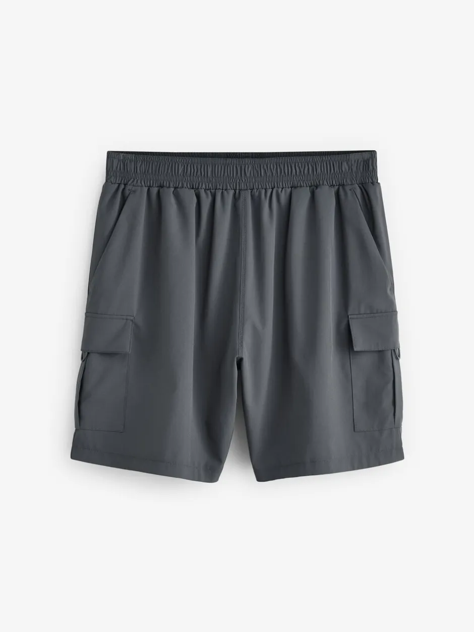 Shorts|Next - Active cargo gym trainingshorts Leisteen grijs