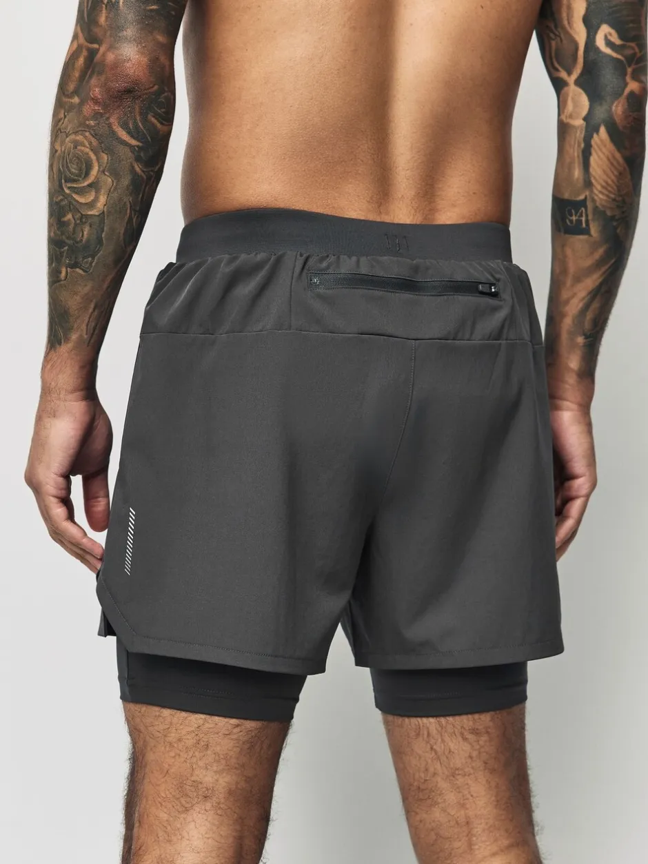 Shorts*Next - Active 2-in-1 shorts Leisteen grijs