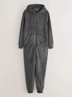 Loungewear*Next - Borg onesie Leisteen grijs