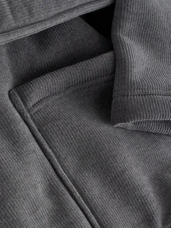 Loungewear|Kamerjassen En Badjassen*Next - Geribbelde kamerjas met textuur Leisteen grijs