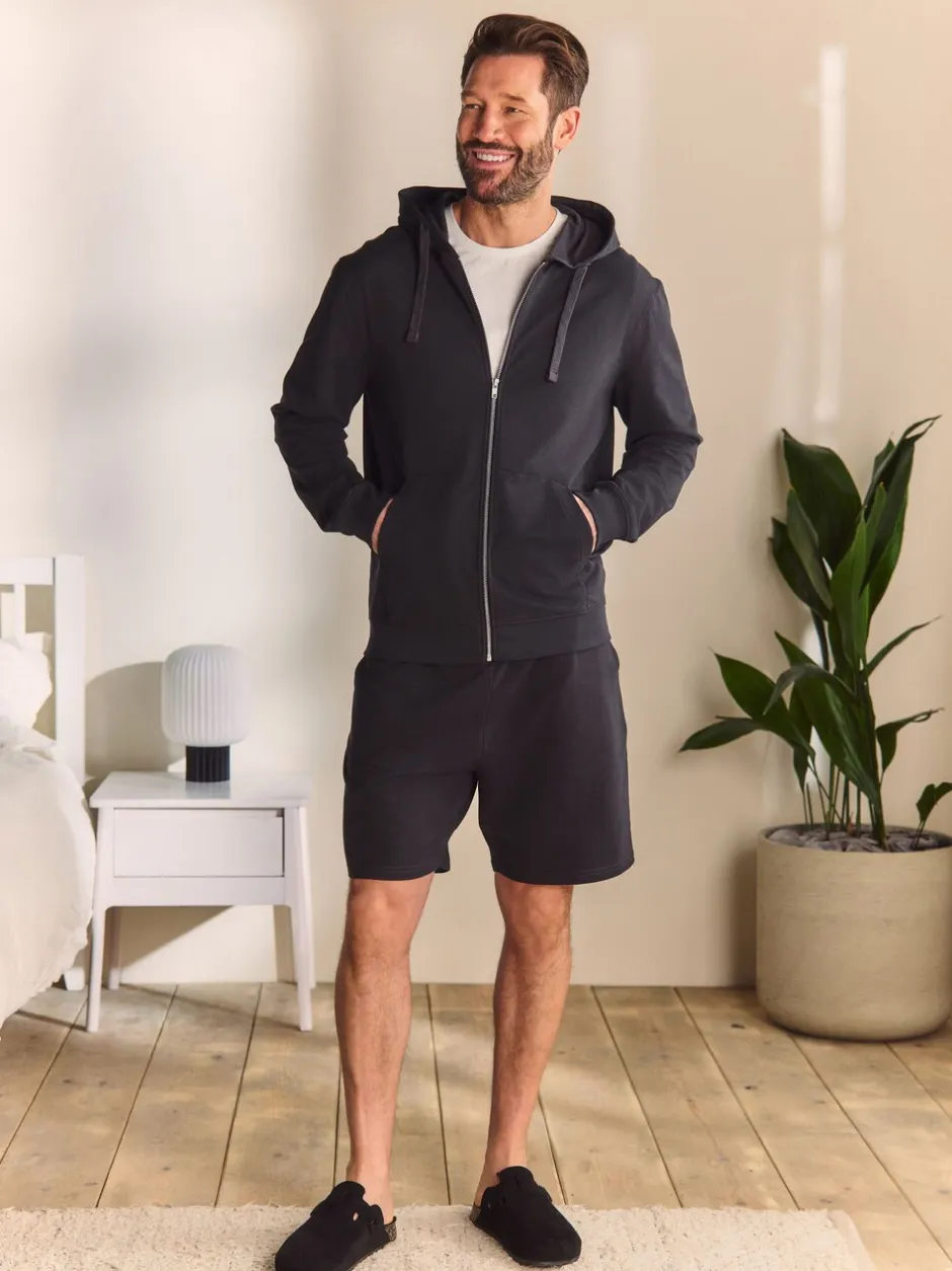 Loungewear*Next Leisteen grijs - Lichte hoodie met rits