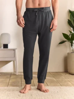 Loungewear|Joggingbroeken*Next - Met boorden - Loopback Soft Touch Cuffed Joggers Leisteen grijs