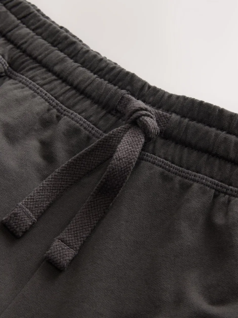 Loungewear|Joggingbroeken|Next - Open - Loopback Soft Touch Cuffed Joggers Leisteen grijs