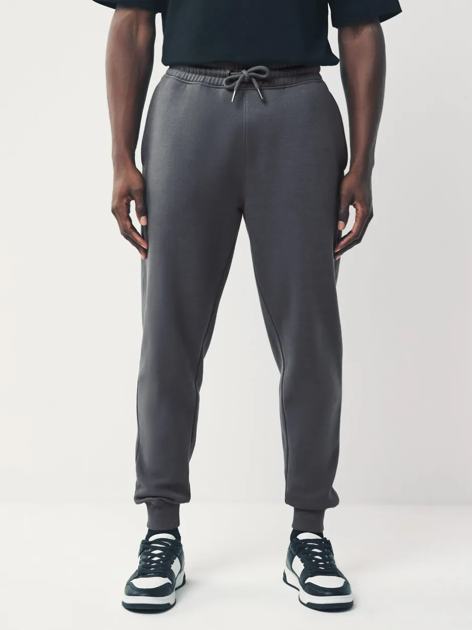 Joggingbroeken*Next - Slim Fit - Slim Fit Brushback Heavyweight Joggers Leisteen grijs