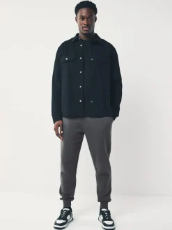 Joggingbroeken*Next - Slim Fit - Slim Fit Brushback Heavyweight Joggers Leisteen grijs