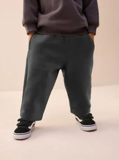 Jeans En Joggingbroeken|Joggingbroeken|Next Leisteen grijs - Wide Leg Jersey Joggers (3mths-7yrs)