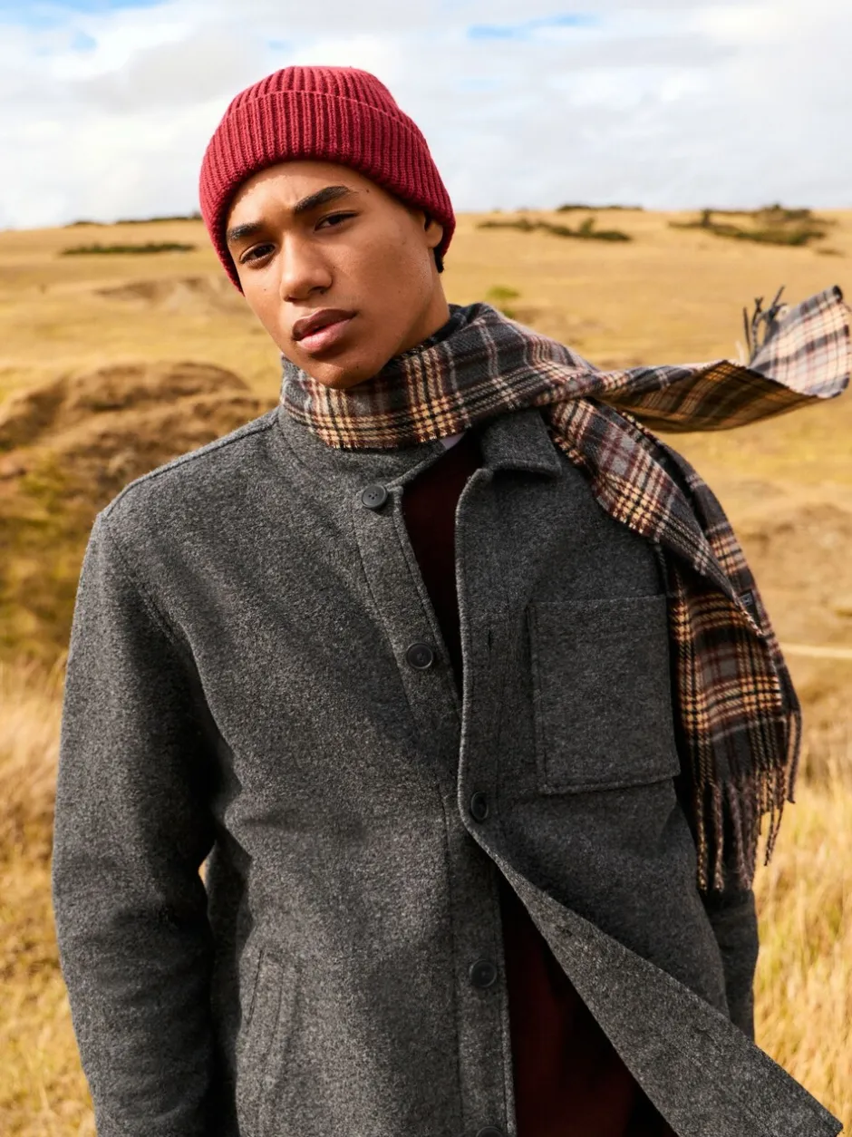 Jassen En Jacks|Sweaters En Hoody´S*Next - Wol-look fleece overshirt Leisteen grijs