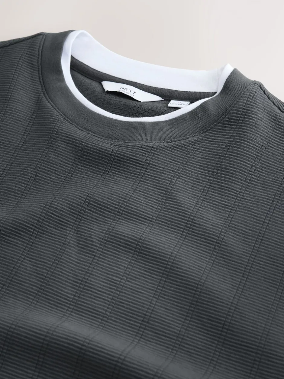 T-Shirts En Hemden*Next - T-shirt met lange mouwen en ronde hals Leisteengrijs