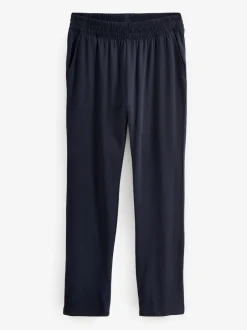 Pyjama's|Loungewear*Next - Jersey pyjamaset met lange mouwen Leisteengrijs/marineblauw