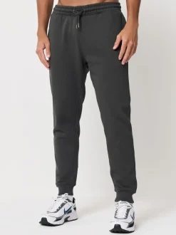 Joggingbroeken|Next - Slim Fit Brushback Heavyweight 2 Pack Joggers Leisteengrijs/marineblauw