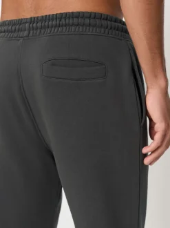 Joggingbroeken|Next - Slim Fit Brushback Heavyweight 2 Pack Joggers Leisteengrijs/marineblauw