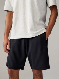 Shorts|Next - 2 jersey shorts met ritszakje Leisteenkleurig/marineblauw