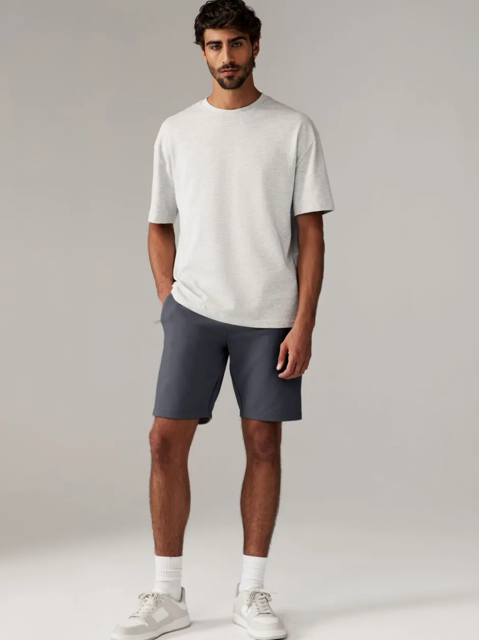Shorts|Next - 2 jersey shorts met ritszakje Leisteenkleurig/marineblauw