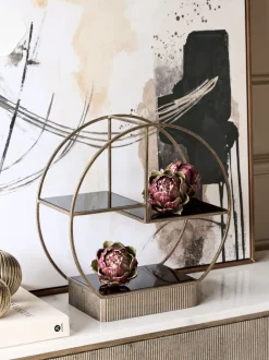 Keukenaccessoires|Libra Interiors Belvedere Aged Multi Tier Buffet Stand Small
