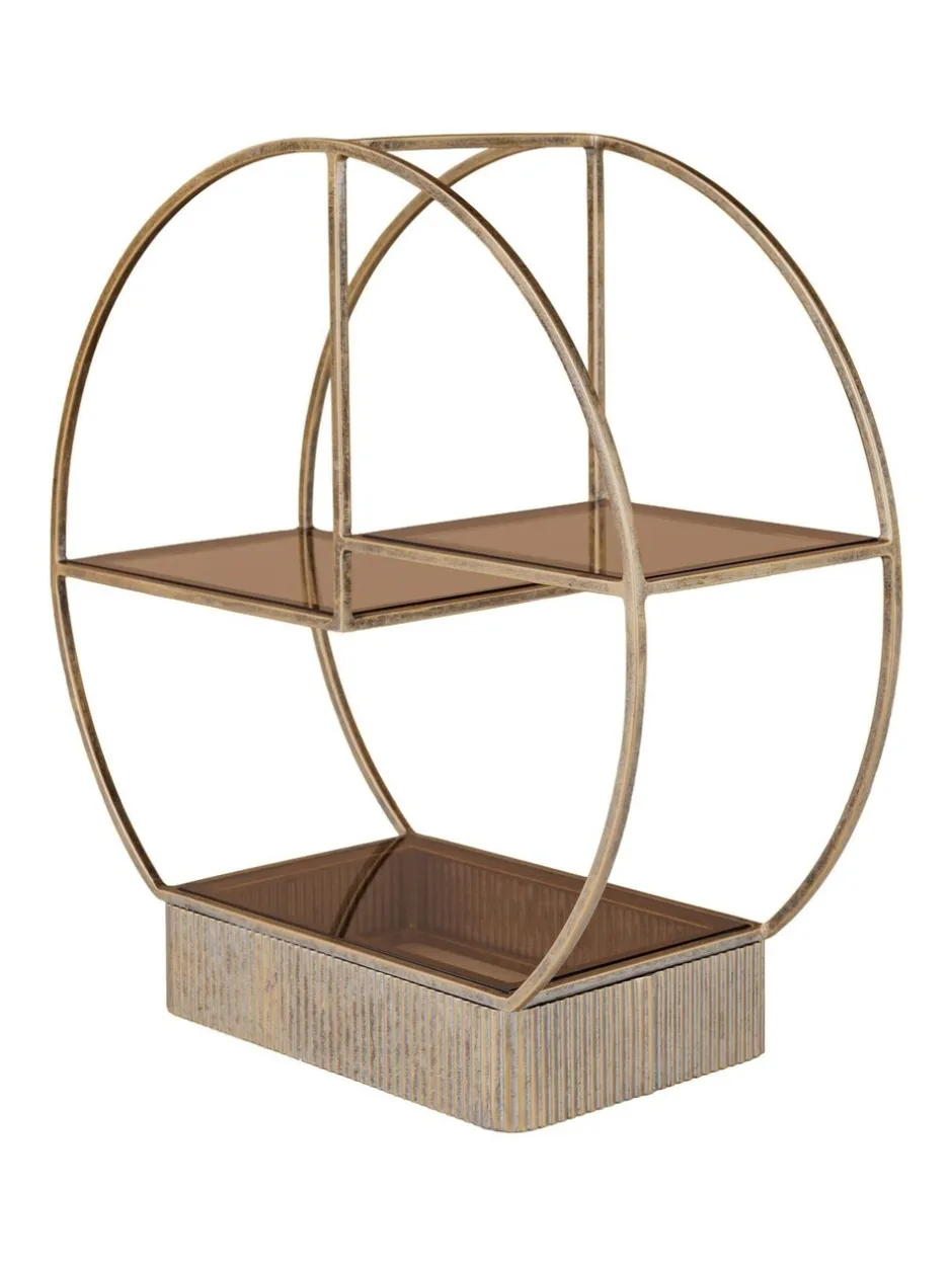 Keukenaccessoires|Libra Interiors Belvedere Aged Multi Tier Buffet Stand Small