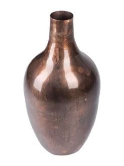 Vazen|Libra Interiors Large Tambora Copper Finish Metal Vase