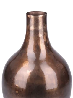 Vazen|Libra Interiors Large Tambora Copper Finish Metal Vase