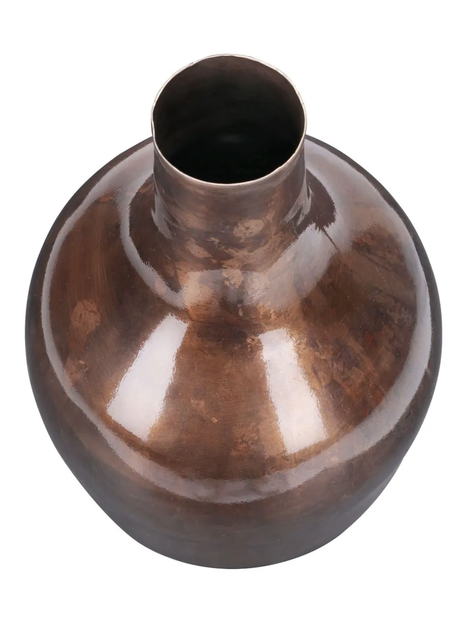 Vazen*Libra Interiors Tambora Copper Finish Metal Vase Small