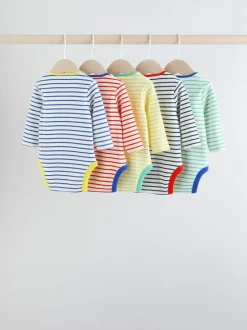 Multipacks|Rompertjes En Hemdjes|Next - Set van 5 rompers met lange mouwen Licht