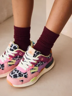 Sneakers*Next - Vetersneakers met kleurvlakken Licht